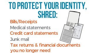 1 Quick Tip to Protect Your Identity: Shred Paperwork