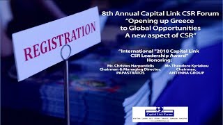 2018 8th Annual Capital Link CSR Forum - Forum Highlights