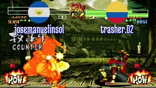 FT5 @samsho4: josemanuelinsol (SV) vs trasher.02 (CO) [Samurai Shodown IV Fightcade] Feb 2