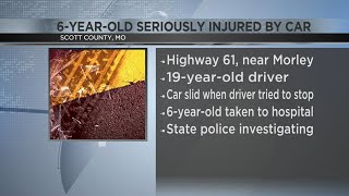 6-year-old hit by vehicle after stepping off bus