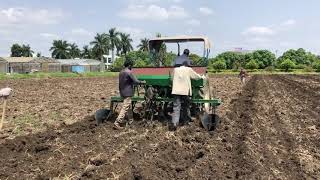 ICAR-IISR में बीबीएफ पद्धति से सोयाबीन की बोवनी (Sowing with BBF K2020)