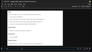 Python Code to Determine Weird Numbers (HackerRank Solution)