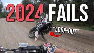 Funny Dirtbike FAILS \u0026 CRASHES 2024 | 4k