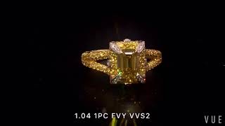 FANCY VIVID YELLOW DIAMOND RING 2.47 Ct. TW, Cushion Shape, GIA Certified, 2175810569.JCRF05319752 3