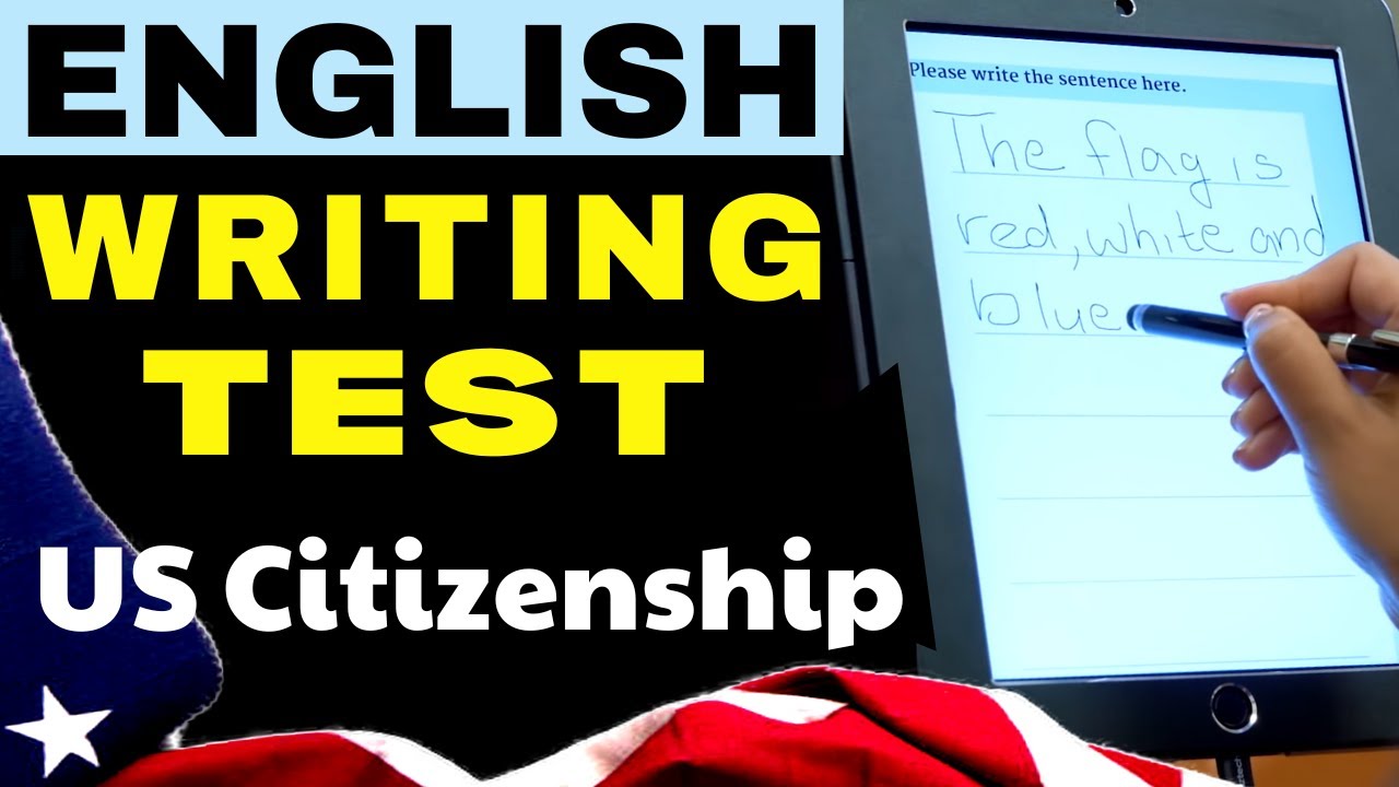 Writing Test Practice: Sentences Using Official USCIS Vocabulary| US ...