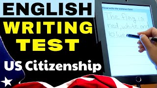 2023 Writing Test Practice: Sentences Using Official USCIS Vocabulary| US Citizenship | Written Exam