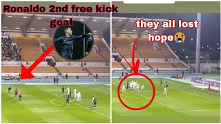 All ahba players lost hope in the first half  after ronaldo scored his second free kick.......