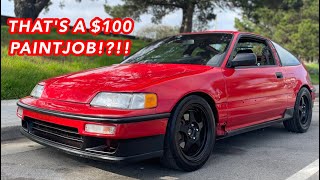 $100 CRX PAINT JOB: PART IV, LEO LEARNS TO POLISH