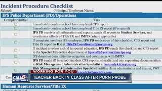 IPS: Teacher back to work after porn allegations