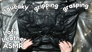 Lofi ASMR leather bag I squeaky sticky gripping grasping squeezing sounds I no talking I no tapping