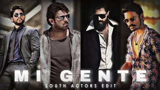 MI GENTE X SOUTH ACTORS 💥 // FT. Yash, Allu Arjun, Prabhas, Dhanush // Status Baadshah // #shorts
