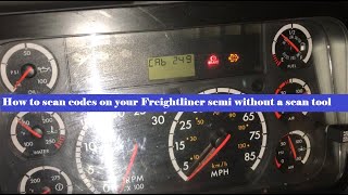 How to scan Freightliner codes with no scan tool