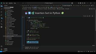 Master Insertion Sort in Python 🔥 | Easy Sorting Algorithm Explained