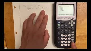 Polynomial Root Finder using TI-84