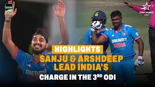 Sanju Samson's 100 & Arshdeep Singh's 4-fer Help India Win ODI Series | SA vs IND 3rd ODI Highlights
