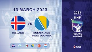 ISL vs BHI (#6) | 2023 IIHF Ice Hockey U18 WC Division III, Group A | Akureyri Iceland