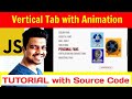 Ep 98 - Vertical Tab with Javascript Tutorial with Source Code