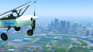 Flying from Akron-Canton to Columbus | MSFS 2020 (ULTRA WIDE)