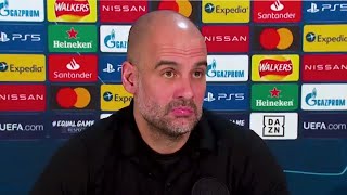 Pep Guardiola - Borussia Monchengladbach v Man City - Pre-Match Press Conference - Champions League