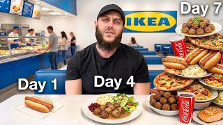 Eating at IKEA for 7 Days—But My Budget Doubles Every Day!