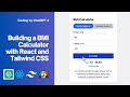 Raw Coding Journey: Building a BMI Calculator with React, Tailwind CSS, and ChatGPT's Assistance