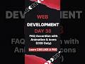 🎬Day 38: Animated FAQ Accordion with Icons – CSS Only (No JS) #coding #viralshort #frontendcourse