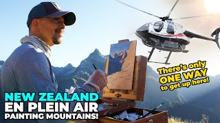 Painting AMAZING Mountains from LIFE in New Zealand + Special Guest!