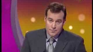 Nick Weir (Catchphrase host) falls down stairs