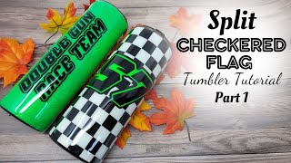 Men's Checkered Flag Racing Tumbler Tutorial