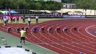 近江高校男子陸上競技部　安藤１００ｍ　2015.8.8