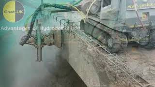 Gnat UK   Hydrodemolition of a Motorway Bridge Parapet   HD 1080p