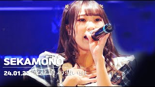 【4K】 セカモノ - ひと夏の想い出 | sekamono fancam | 2024.01.23 at SHIBUYA DESEO