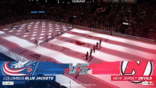 Columbus Blue Jackets vs New Jersey Devils 10/30/2022 NHL 23 Gameplay