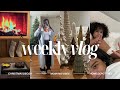 weekly vlog| setting up christmas decor, viral home depot tree, why I took time off, mom'ing, etc!