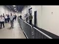 joe burrow and the long tunnel walk of pittsburgh. bengals