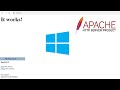 Install & Set Up Apache Web Server on Windows 10 - Quickly!