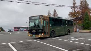 比叡山頂の江若バス　1本のみの堅田駅西口行き140系統　Kojak bus, The summit of Mt. Hiei　(2021.11)