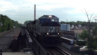 NS 2634 Leads NS 21M West through Union, NJ with a SAAHC and a Union Pacific Trailing 6/20/2018