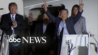 3 Americans held by North Korea back in US