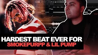 MAKING THE HARDEST BEAT EVER FOR SMOKEPURPP \u0026 LIL PUMP | How To Make a Beat In FL Studio Tutorial