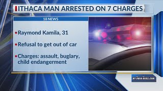 Ithaca man arrested on assault, weapons, child endangerment warrants