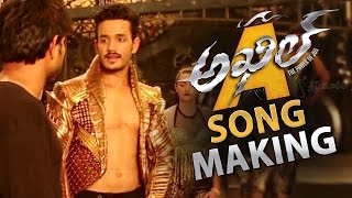 Akhil Song Making Video || Akhil Movie || Akhil Akkineni, VV Vinayak