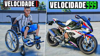 TRANSFORMEI MOTOS LENTAS em MOTOS RÁPIDAS no GTA 5 O FILME