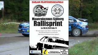 Maanrakennus Sjöberg Rallisprint 2023 Markus Hellström