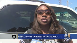 Raiders Fans Enthusiastic For Final Home Opener Despite Brown Debacle