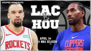 LA Clippers vs Houston Rockets  Game Highlights | Apr 14 | 2024 NBA Season
