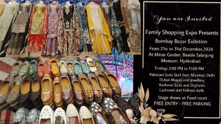 Minar Garden Exhibition In Hyderabad 2024🥳| Family Shopping Expos 🛍️ 21 Dec-31 Dec