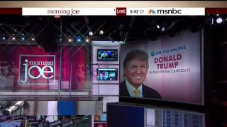 Donald Trump calls in to MSNBC’s Morning Joe and talks with Mike Barnicle (4 August 2015)