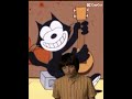 felix the cat turns into cartoon cat