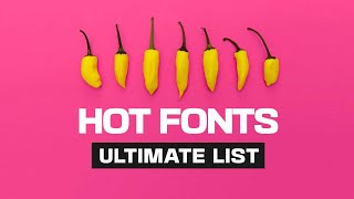 The BEST FREE FONTS Found On The Internet 🎖
